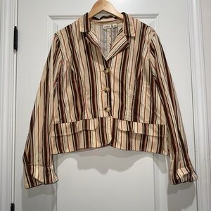 Y2K Cato Women’s Striped Blazer Jacket size XL